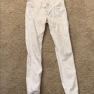 Hudson white jeans, size 27